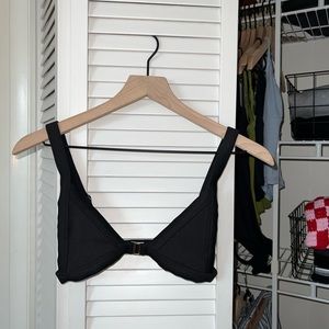 Zaful Black Triangle Bikini Top (S)